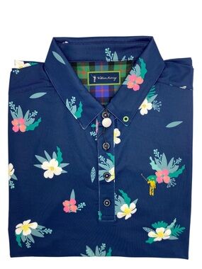 William Murray Golf Polo Tropical Floral Print